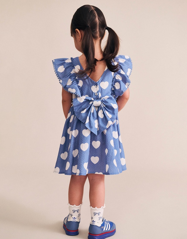 Huxbaby - Frill Heart Bow Dress - Babies-Kids