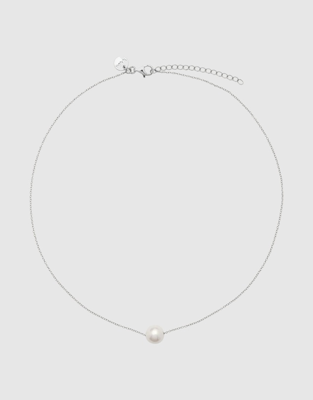 Najo - Whirlpool Silver Pearl Necklace