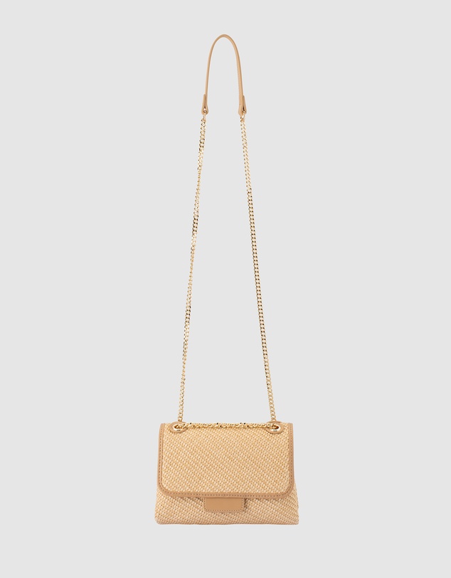 Olga Berg - Alexa Woven Shoulder Bag