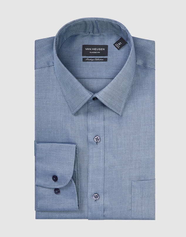 Van Heusen - Classic Relaxed Fit Shirt Herringbone