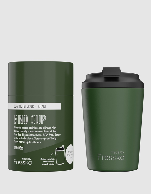 Fressko - Bino 8oz Reusable Ceramic Lined Coffee Cup