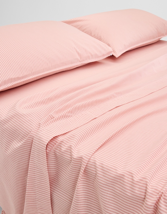 Country Road - Brae Australian Cotton Stripe Queen Flat Sheet