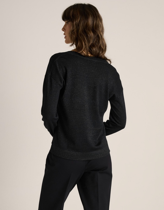 Fate + Becker - Oriane Sparkle V-Neck Knit