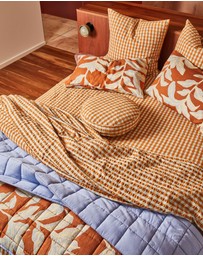 Mosey Me - Honey Blue Seersucker Flat Sheet