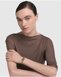 Furla - Delizia Green Yellow Gold-Tone Bracelet Watch