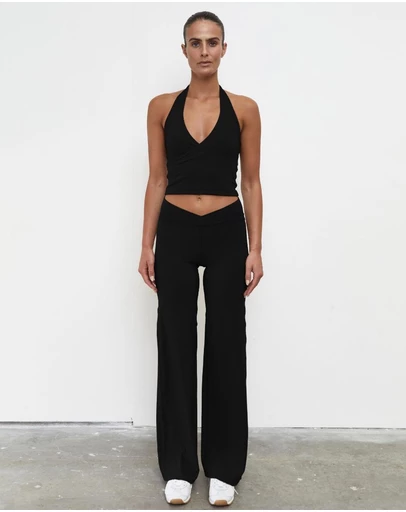 Pinky & Kamal - Straight Leg Wrap Pants