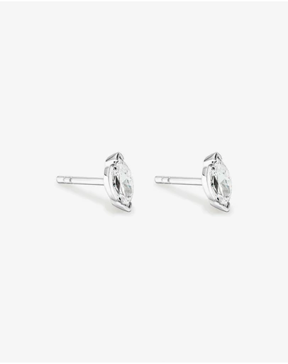 Michael Hill - 6mm Marquise-Cut Cubic Zirconia Solitaire Stud Earrings in Sterling Silver