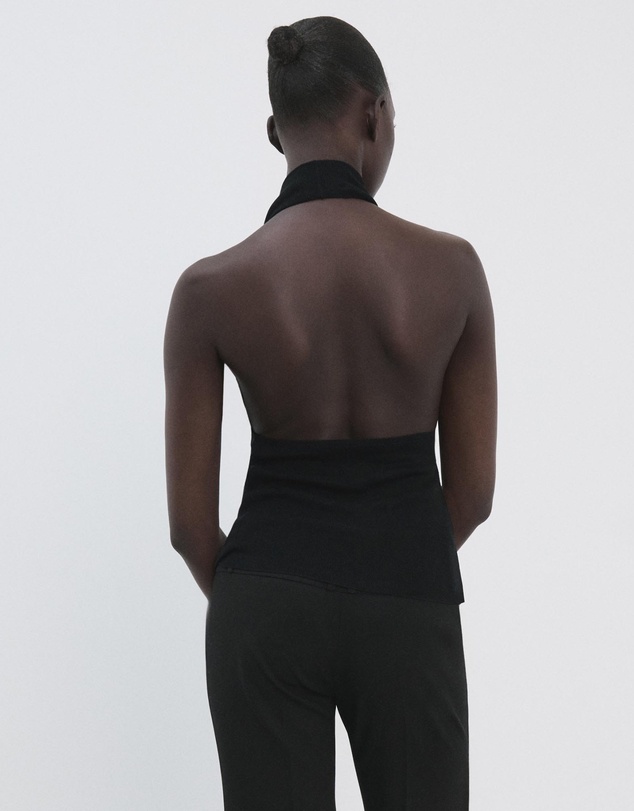 M.N.G - Halter-Neck Lyocell Top