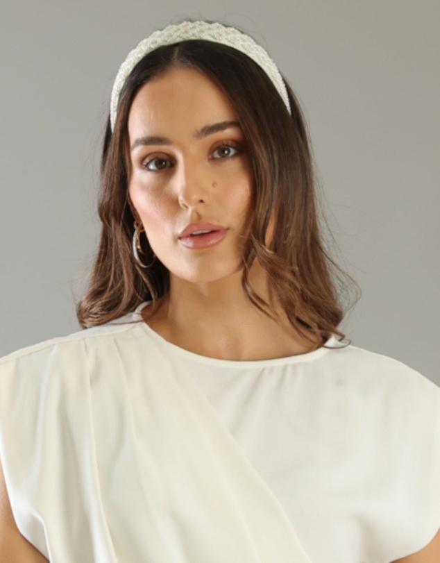 Morgan & Taylor - Angela Headband in White
