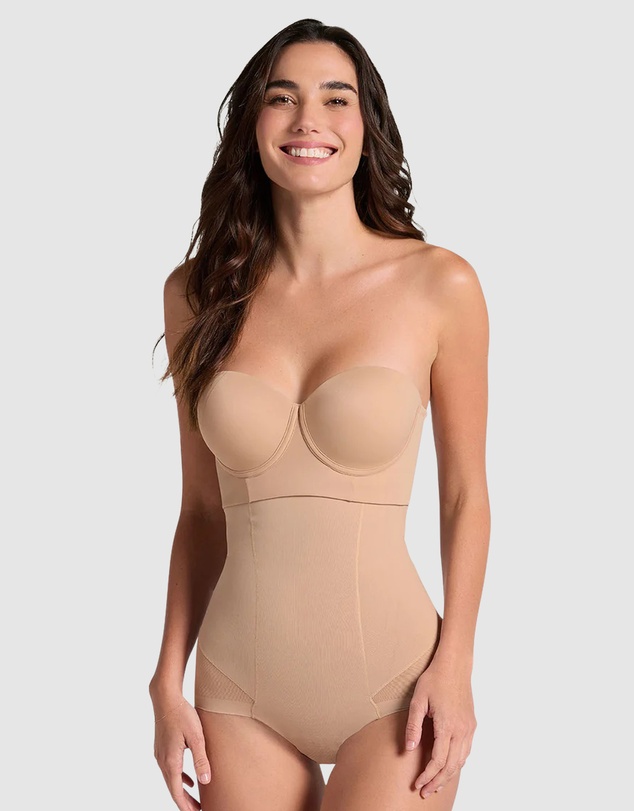Leonisa - Sheer Highlight Extra-High Waist Butt-Lift Shaper Brief