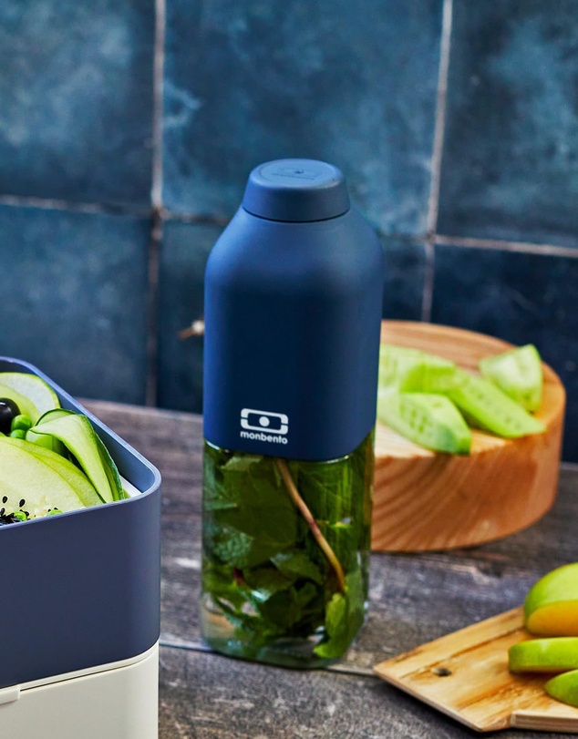 Monbento - Monbento Mb Positive M Reusable Water Bottle - Blue Infinity