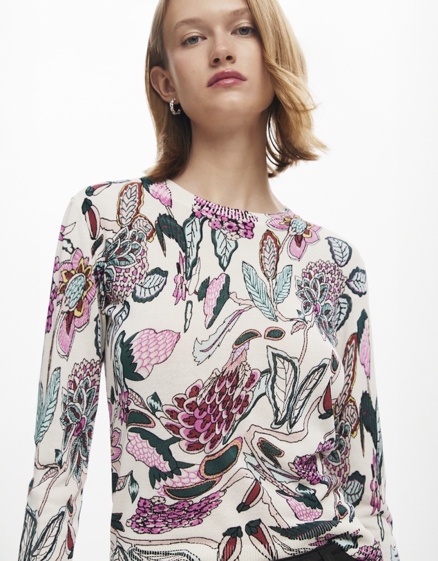 Desigual - Sweater with floral details