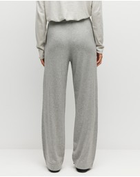 JH Lounge - JHL Wide Trackpant (Cotton Cashmere) Grey Marle