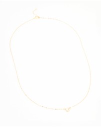 Lovisa - Gold Plated Sterling Silver Cubic Zirconia Horseshoe Necklace