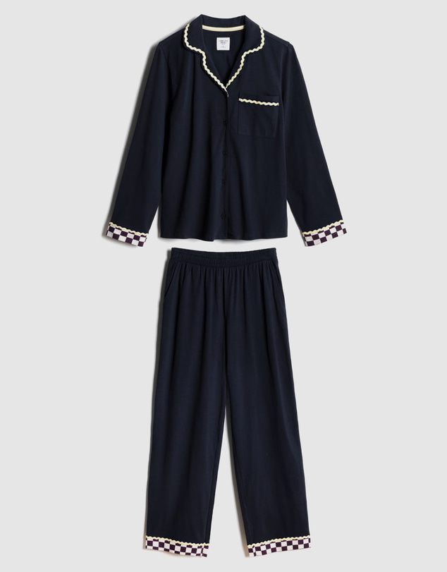 Chelsea Peers - Organic Cotton Good Night Long Pyjama Set