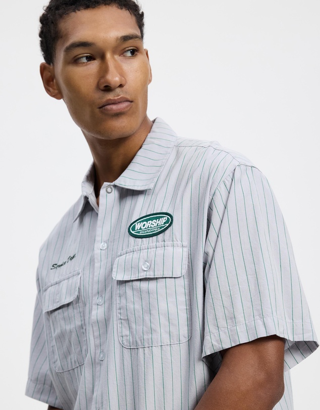 Worship - Service Stripe Short Sleeve Workshirt