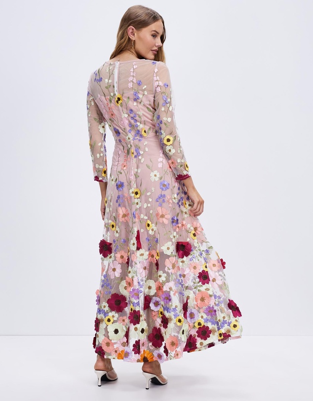 Romance by Honey and Beau - Bridgette Long Sleeve Maxi Dress