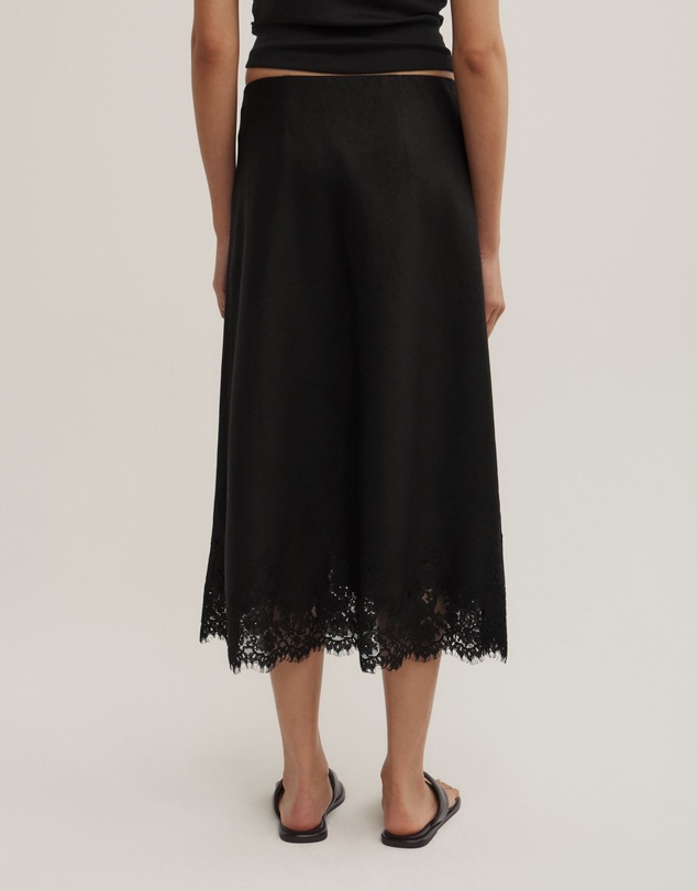 Witchery - Linen Lace Midi Skirt