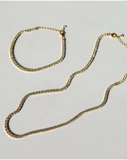 SAINT VALENTINE - The Aspen Tennis Set - Gold