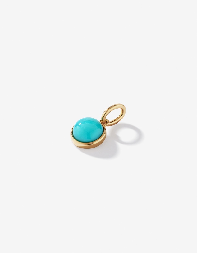 Michael Hill - Turquoise Round Pendant in 18kt Vermeil