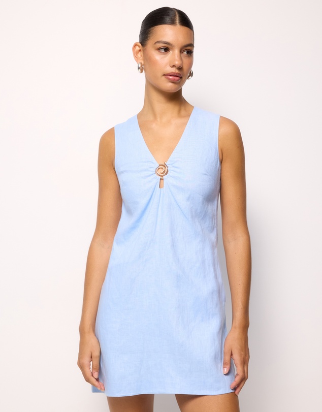 AERE - Lysandra Linen Mini Dress