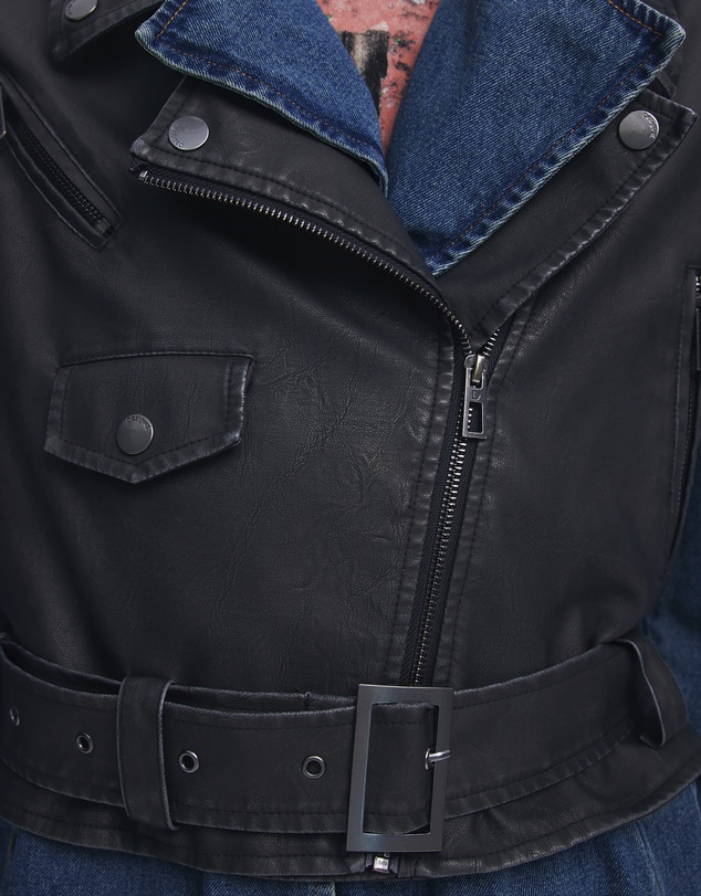 Desigual - Detachable denim trench coat