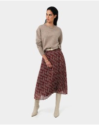 Forcast - Rema Floral Pleated Skirt