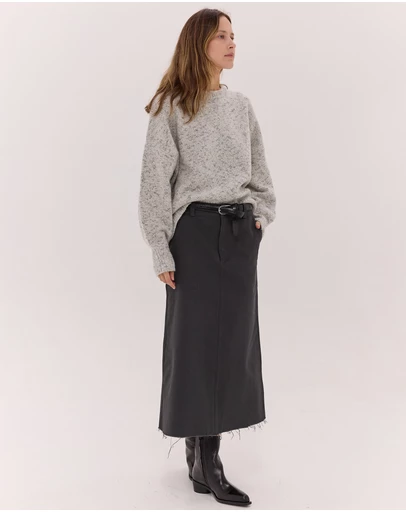 Cloth & Co. - The Long Denim Skirt | Carbon
