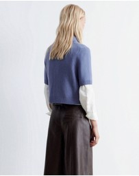 & Other Stories - Short Sleeve Merino-Blend Cardigan