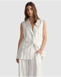 Decjuba - Paige Linen Blend Vest