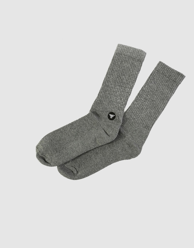 Fallen Footwear - Fallen Footwear Patch Padded Heel and Toe Anti Slip Sock - Heather Gray