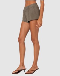 EDIKTED - Harleigh Linen Look Shorts