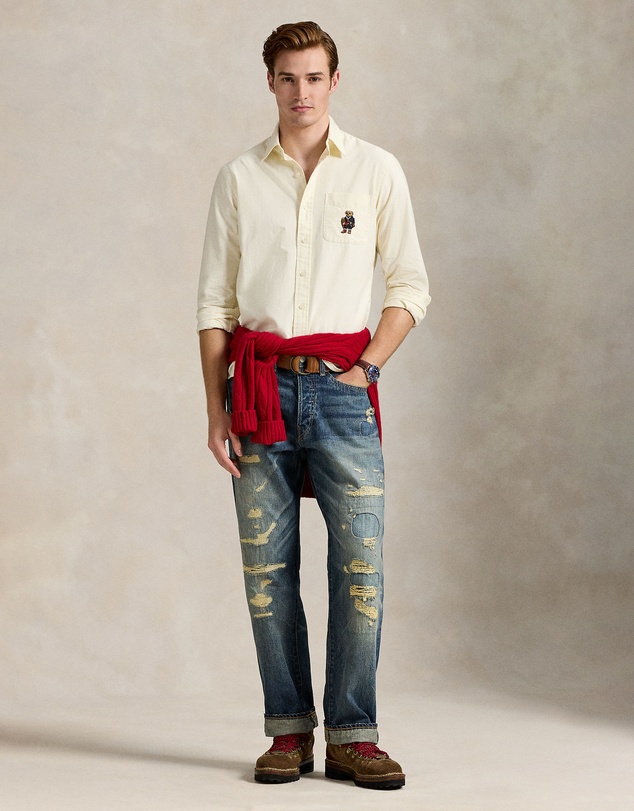 Polo Ralph Lauren - Custom Fit Polo Bear Oxford Shirt - ICONIC EXCLUSIVE