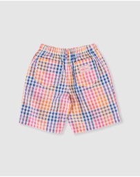 Goldie + Ace - Rainbow Gingham Kirby Relaxed - Babies-Kids