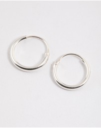 Lovisa - Sterling Silver Mini Polished Hoop Earrings