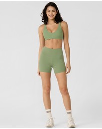 Lorna Jane - Lotus No Chafe Phone Pocket 12cm Bike Shorts