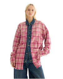 THE TALES - Utility Flannel And Denim Shirt