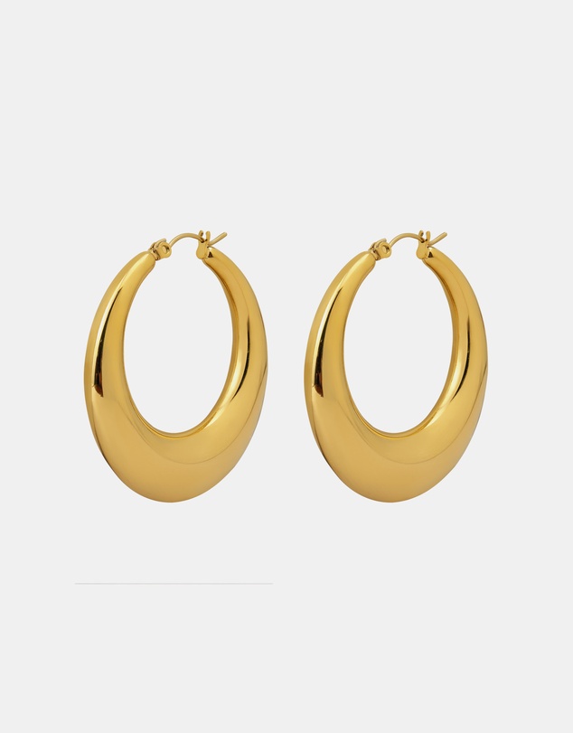 Zoe Olivia - Waterproof Dome Hoop Earrings