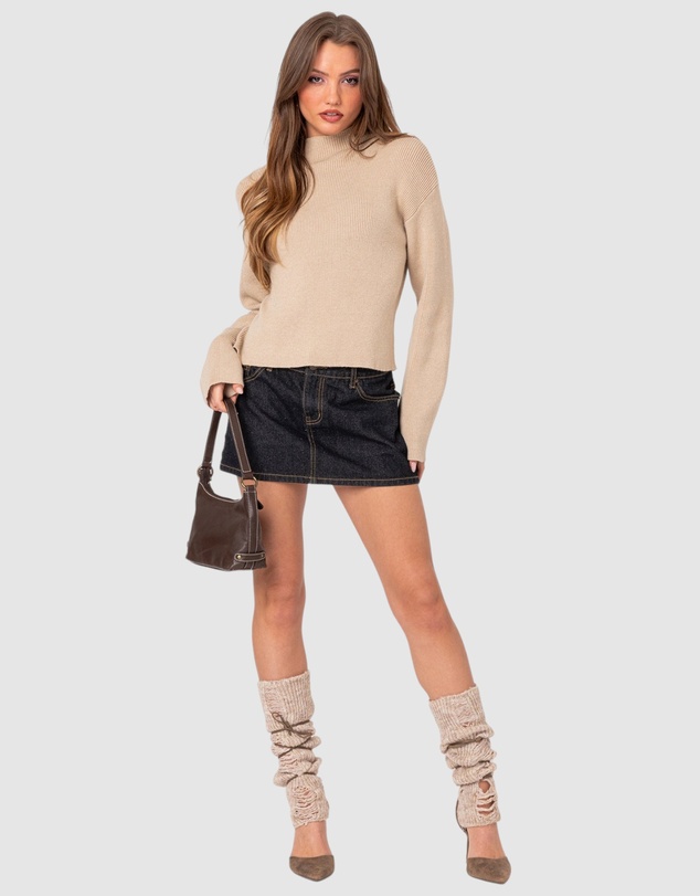EDIKTED - Kimberly Mock Neck Sweater