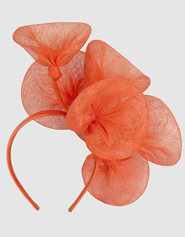 Max Alexander - Large Lilly Orange Flower Fascinator