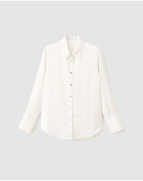 M.N.G - Satin Finish Flowy Shirt