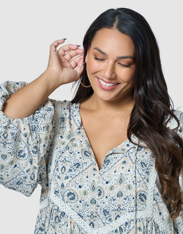 The Poetic Gypsy - Sea Breeze Mini Dress