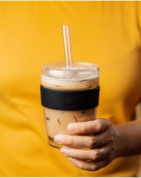 KeepCup - Longplay Cold Cup 12oz Reusable Coffee Cup with Boba Straw Lid