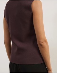 Atmos&Here - Noel V-Neck Sleeveless Knit Cardigan