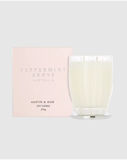 Peppermint Grove - Austin & Oud Large Candle - 370g