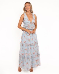Petal & Pup - Isla Tiered Skirt Set - Blue Floral