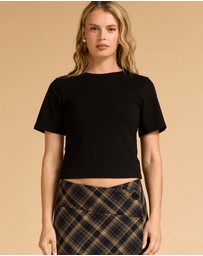 MVN - Wrap Plaid Skirt