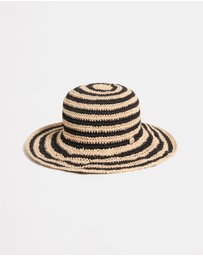 Seafolly - Raffia Stripe Bucket Hat