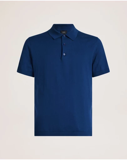 SABA - Marone Cotton Knit Polo