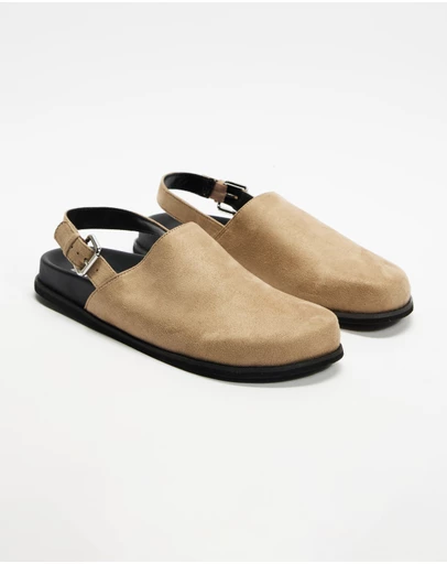 Dazie - Lucy Suede Buckle Mules